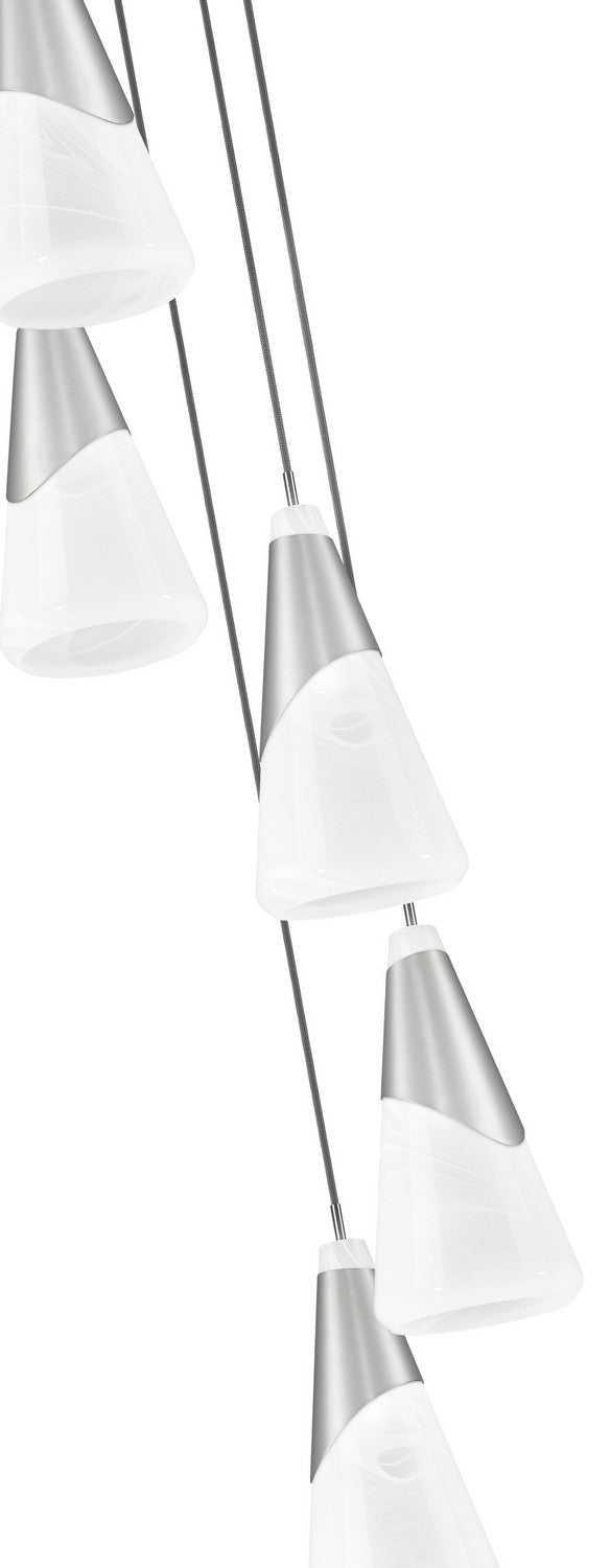 Suspension multiple Aimie Nickel brossé, 12", 15 3/4" – vue 4