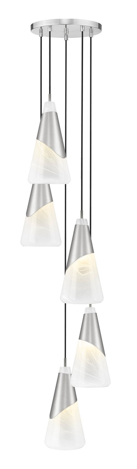 Suspension multiple Aimie Nickel brossé, 12", 15 3/4" – Z-Lite
