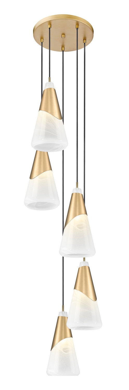 Suspension multiple Aimie Or moderne, 12", 15 3/4" – vue 2
