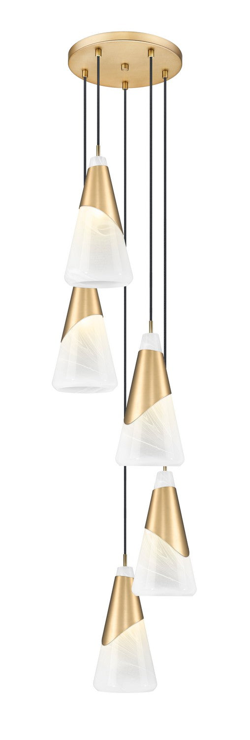 Suspension multiple Aimie Or moderne, 12", 15 3/4" – vue 3