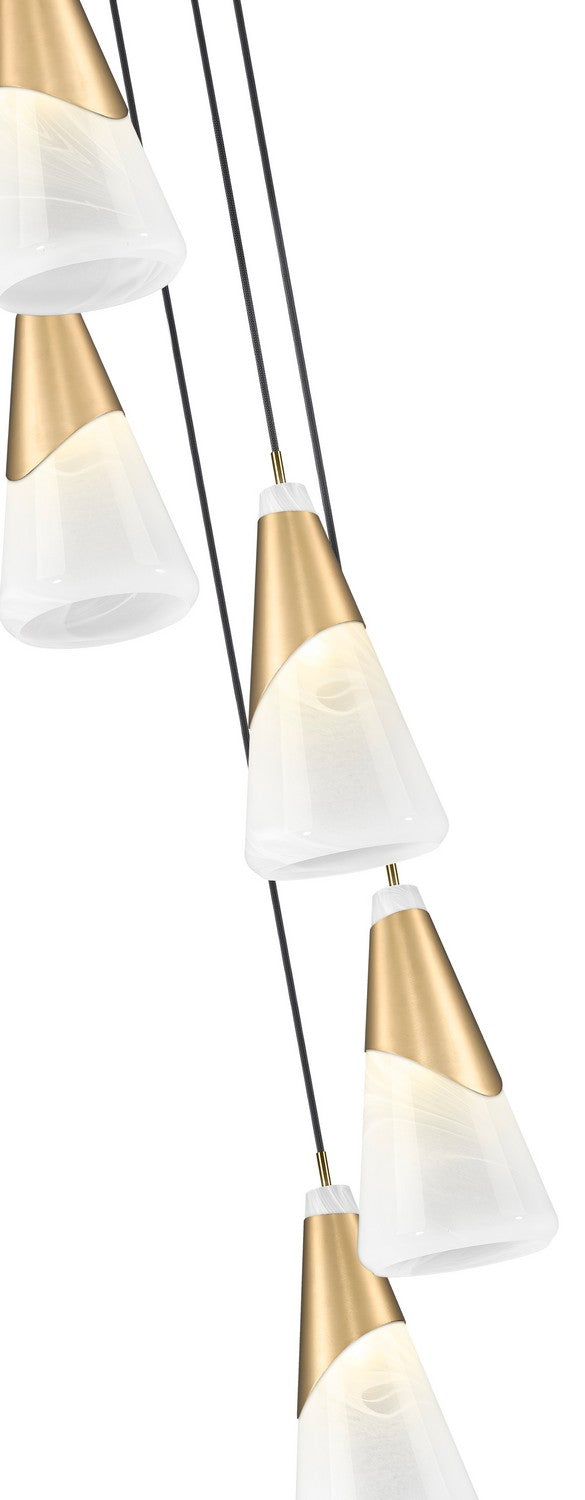 Suspension multiple Aimie Or moderne, 12", 15 3/4" – vue 4