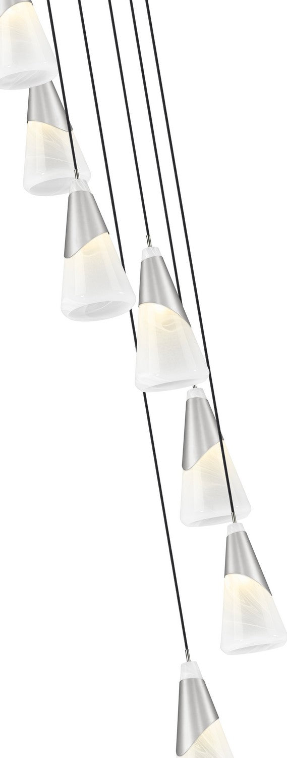 Suspension multiple Aimie Nickel brossé, 18", 15 3/4" – vue 4