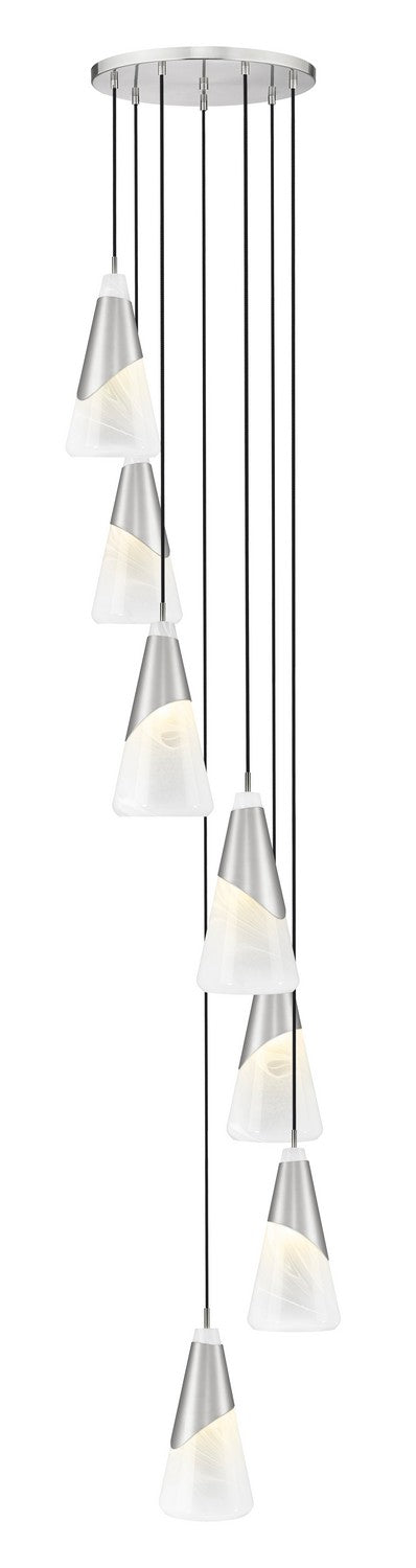 Suspension multiple Aimie Nickel brossé, 18", 15 3/4" – Z-Lite