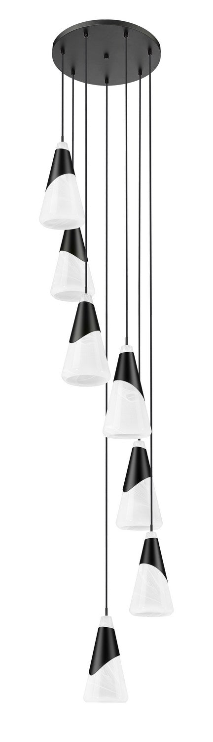 Suspension multiple Aimie Noir mat, 18", 15 3/4" – vue 5