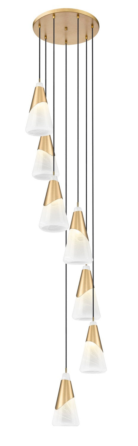 Suspension multiple Aimie Or moderne, 18", 15 3/4" – vue 2