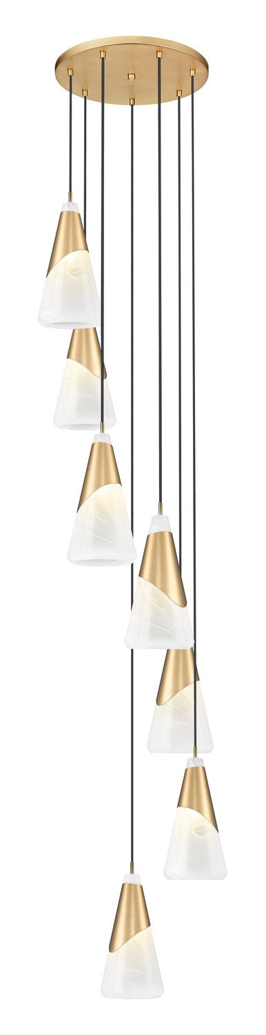 Suspension multiple Aimie Or moderne, 18", 15 3/4" – vue 3