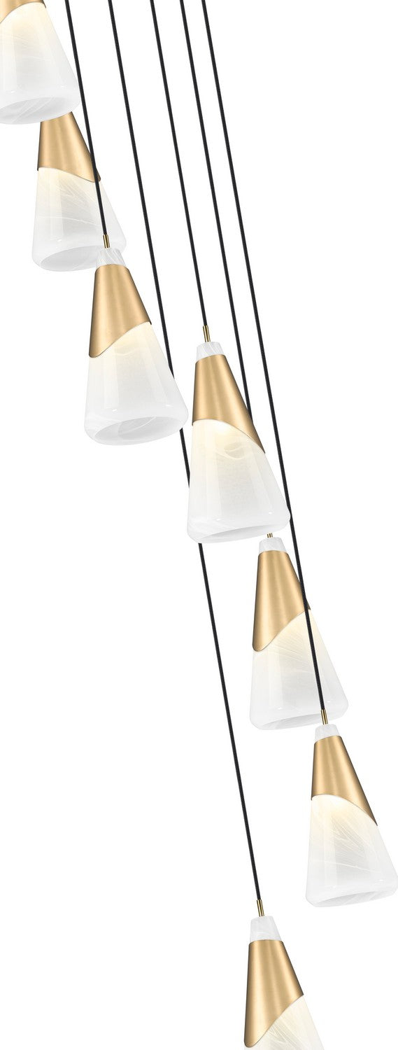 Suspension multiple Aimie Or moderne, 18", 15 3/4" – vue 4