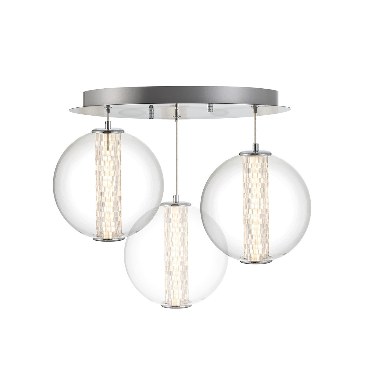 Suspension multiple Atomo Chrome, 20 1/2" – vue 3