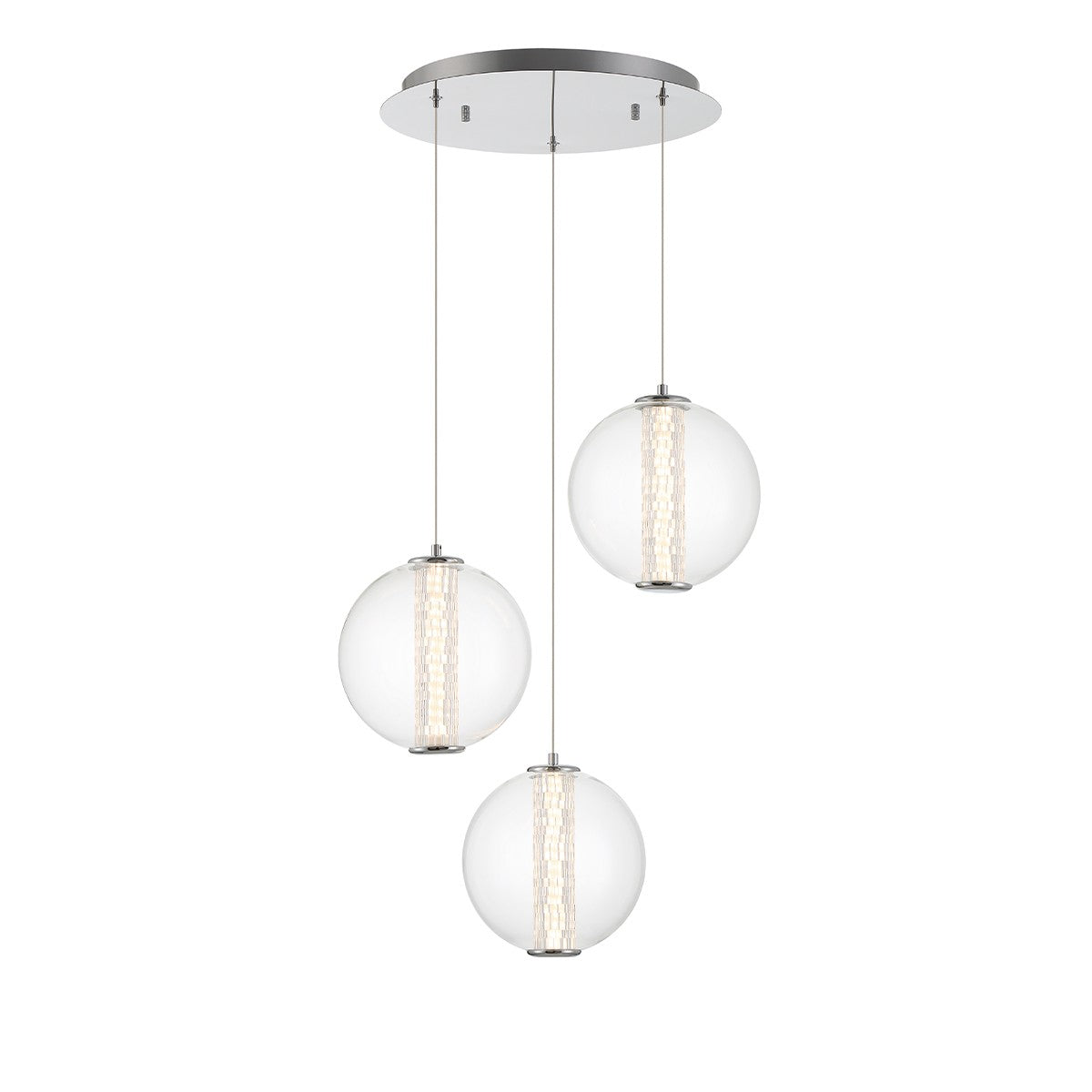 Suspension multiple Atomo Chrome, 20 1/2" – vue 4