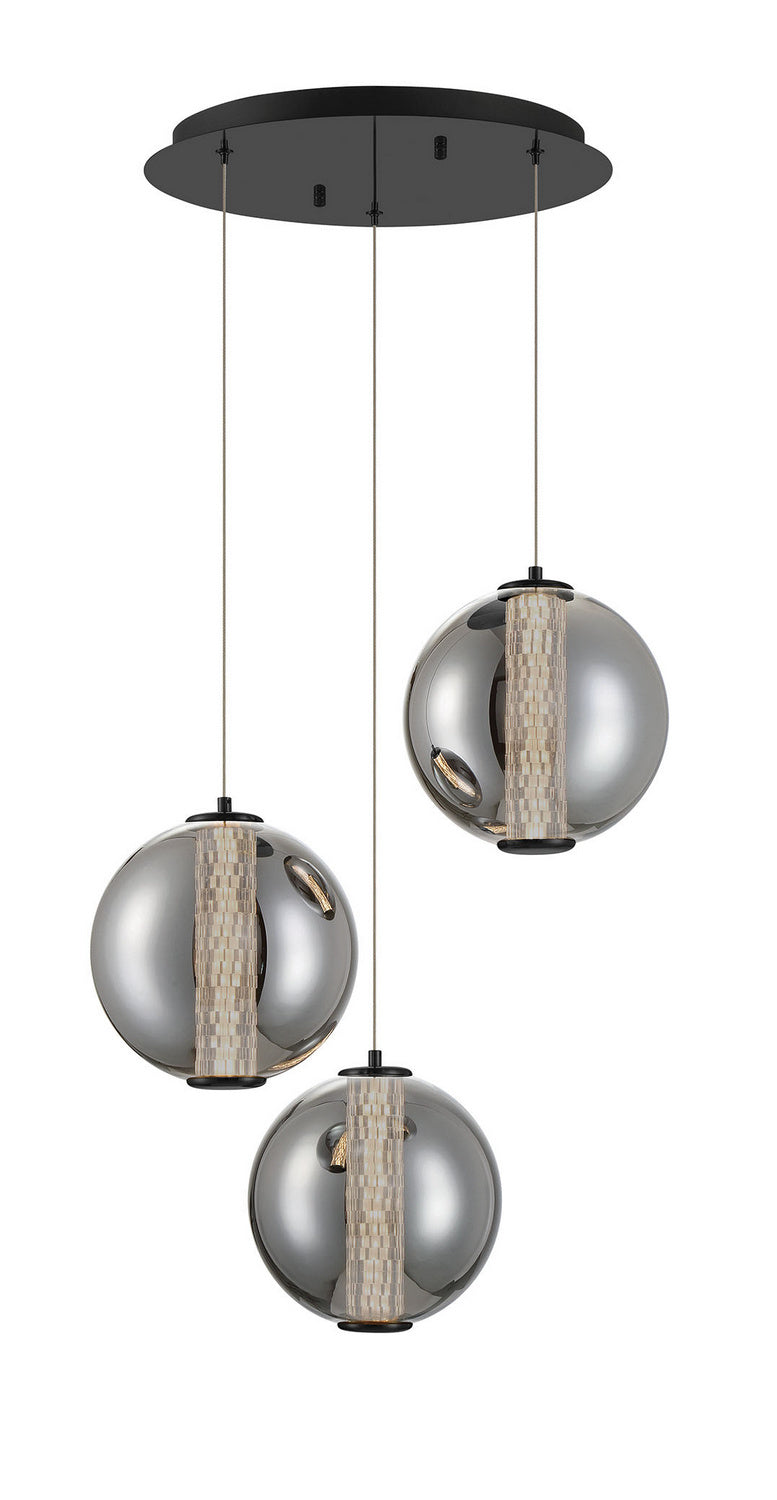 Suspension multiple Atomo Noir mat, 20 1/2" – vue 2