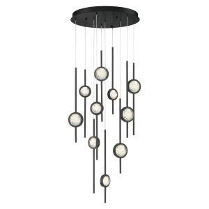 Suspension multiple Barletta Noir anodisé, 24" – Eurofase