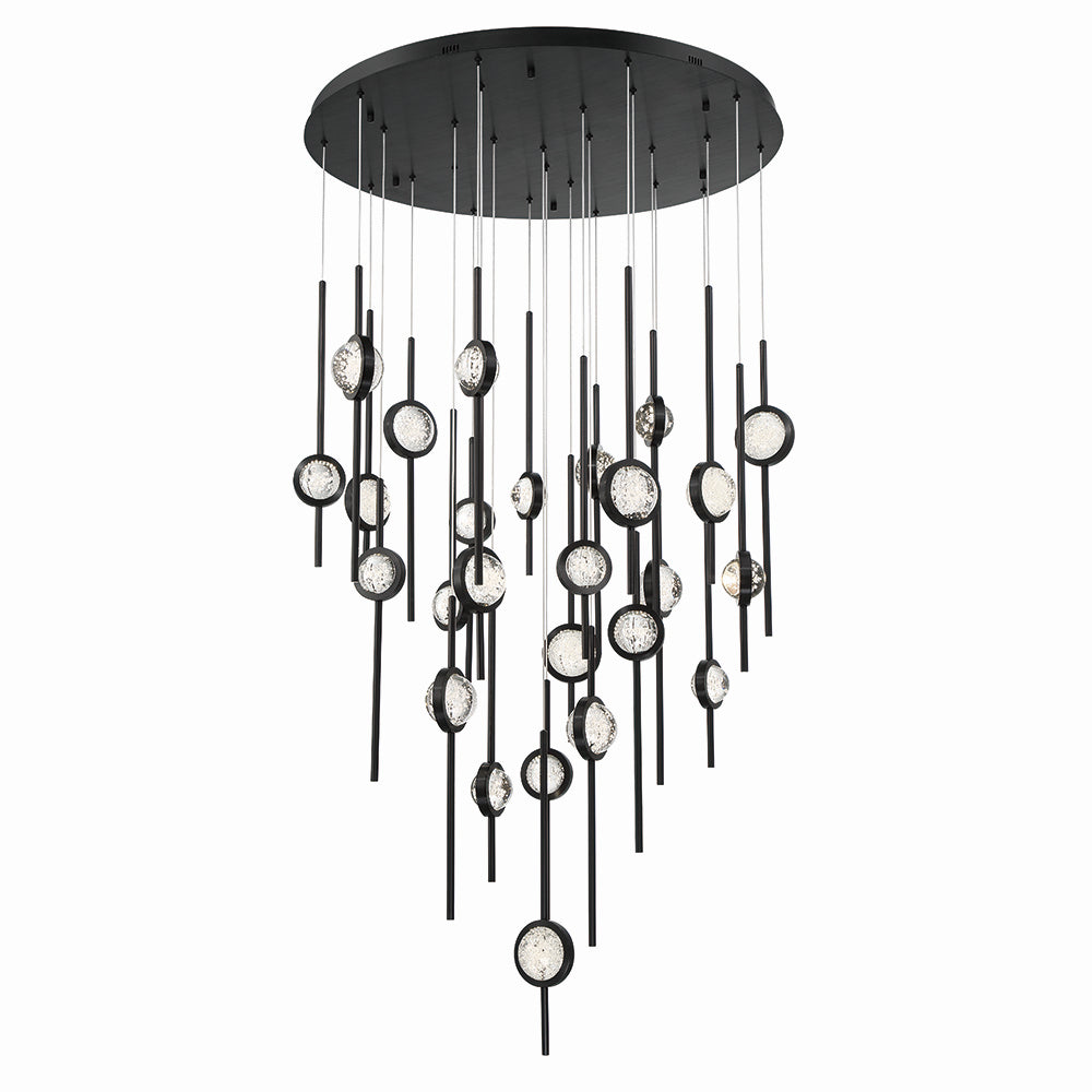 Suspension multiple Barletta Noir anodisé, 39 3/4" – vue 2