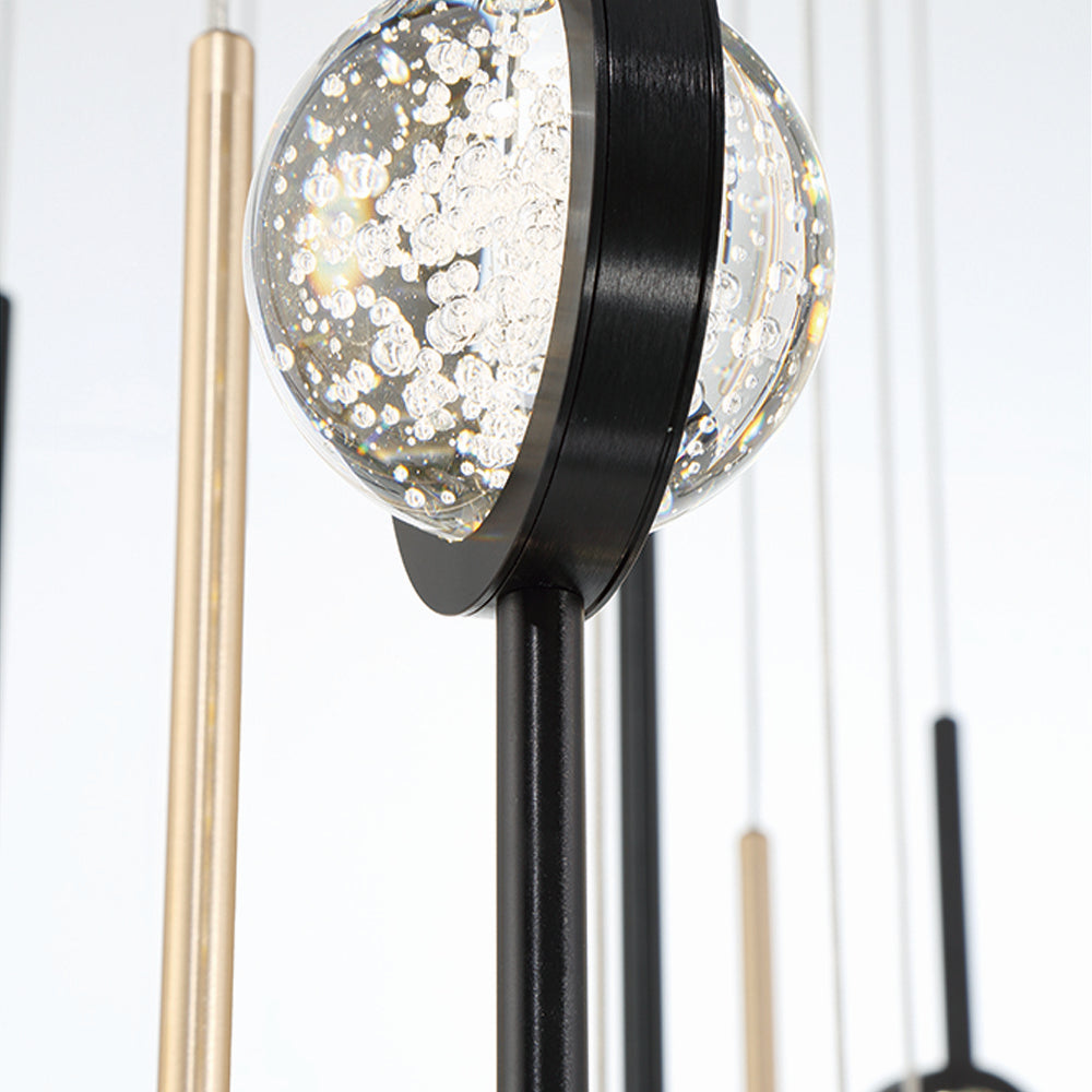 Suspension multiple Barletta Or-Noir mélangé, 39 3/4" – vue 5