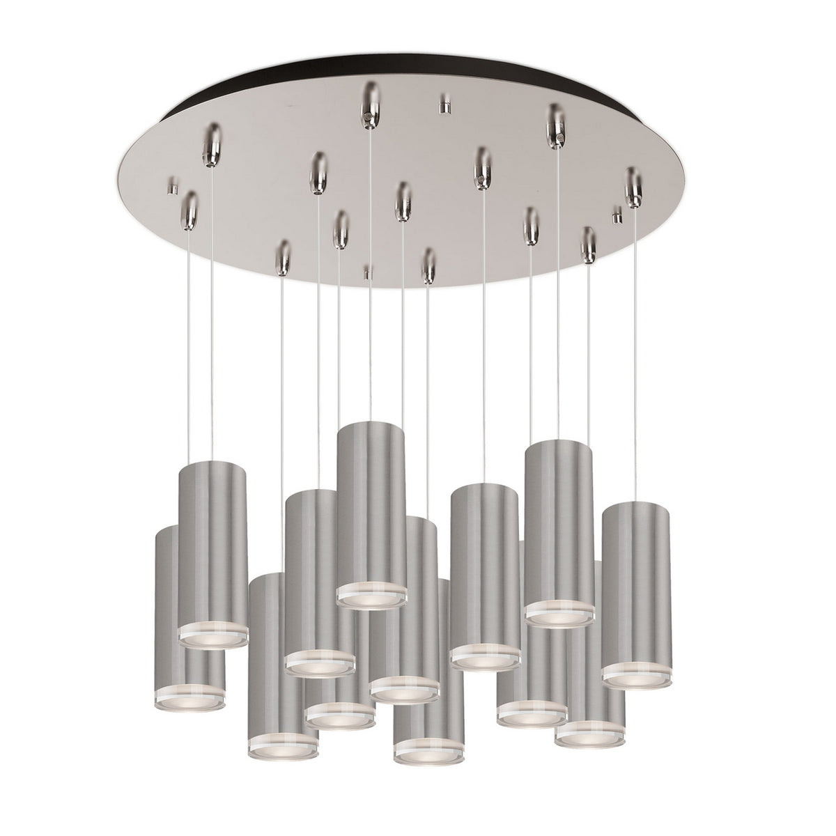Suspension multiple Cameo Nickel brossé, 23 5/8" – Kuzco Lighting