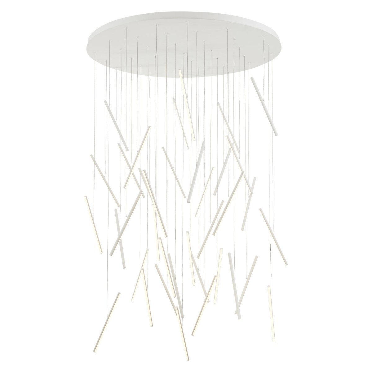 Suspension multiple Chute - Blanc 50" by Kuzco Lighting | Luminaires & cie