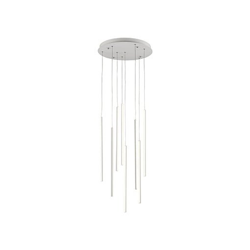 Suspension multiple Chute - Blanc 19" by Kuzco Lighting | Luminaires & cie