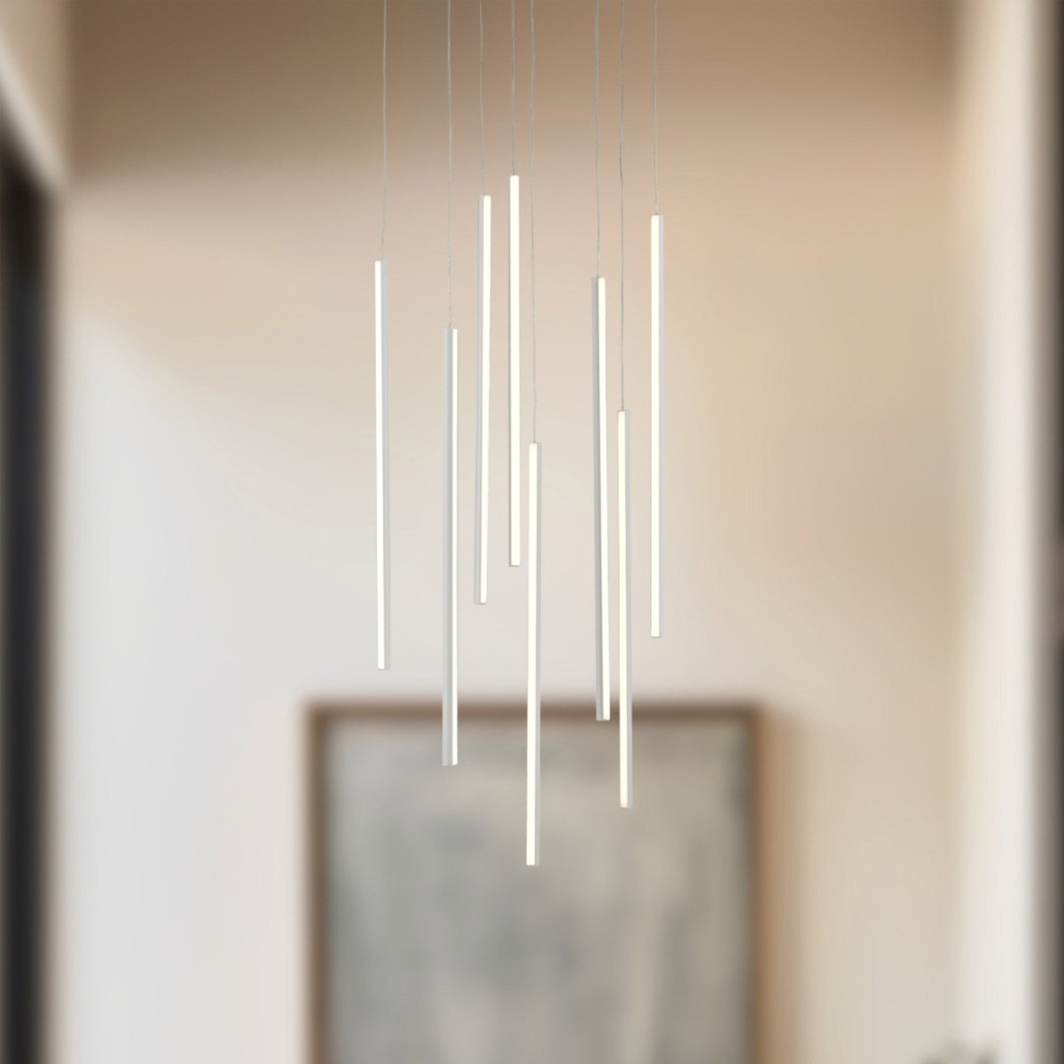 Suspension multiple Chute - Blanc 19" by Kuzco Lighting | Luminaires & cie