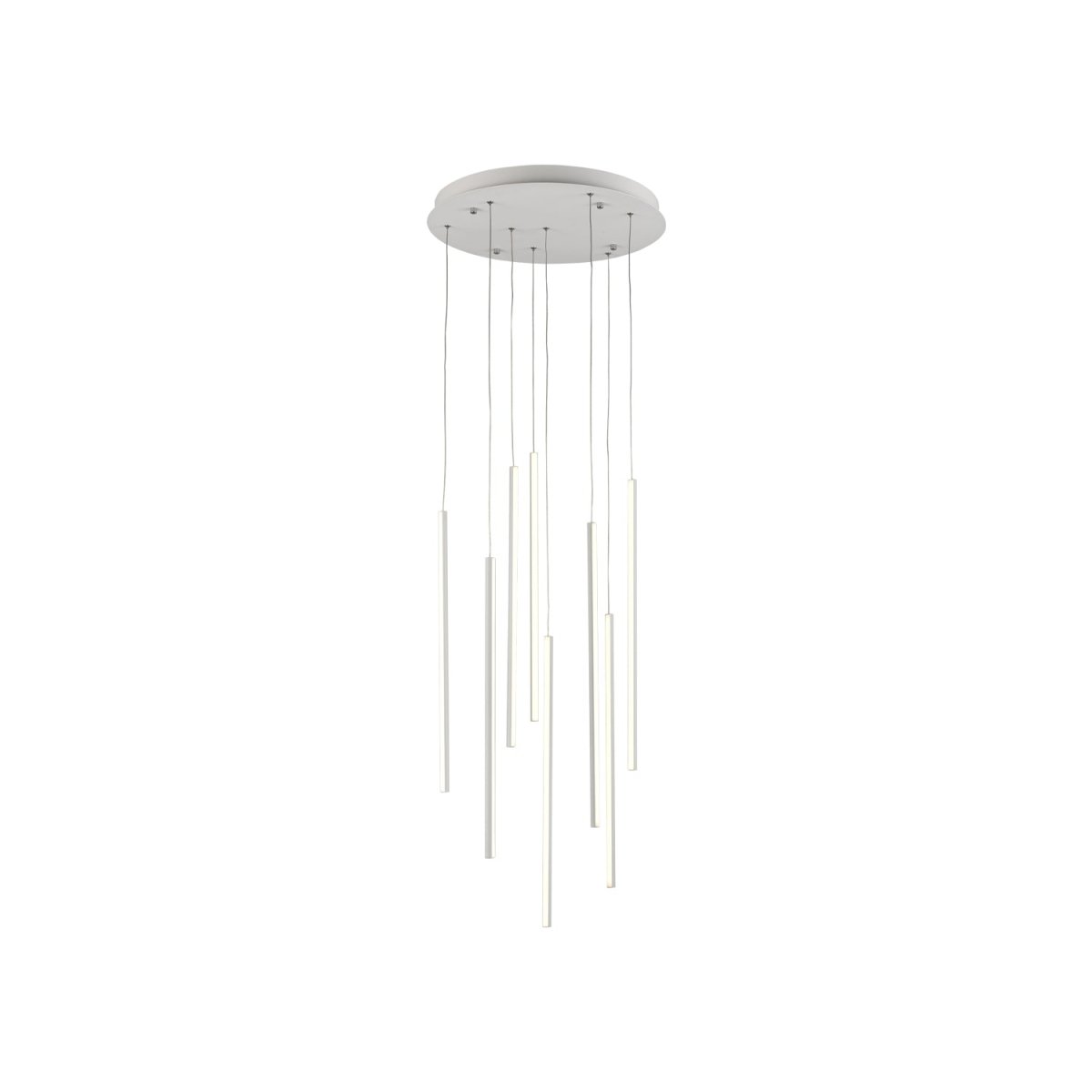 Suspension multiple Chute - Blanc 19" by Kuzco Lighting | Luminaires & cie