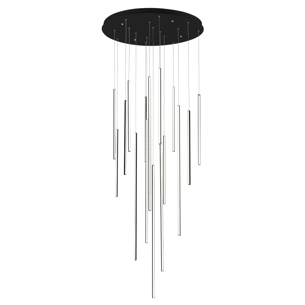 Suspension multiple Chute - Noir 31 1/2" by Kuzco Lighting | Luminaires & cie