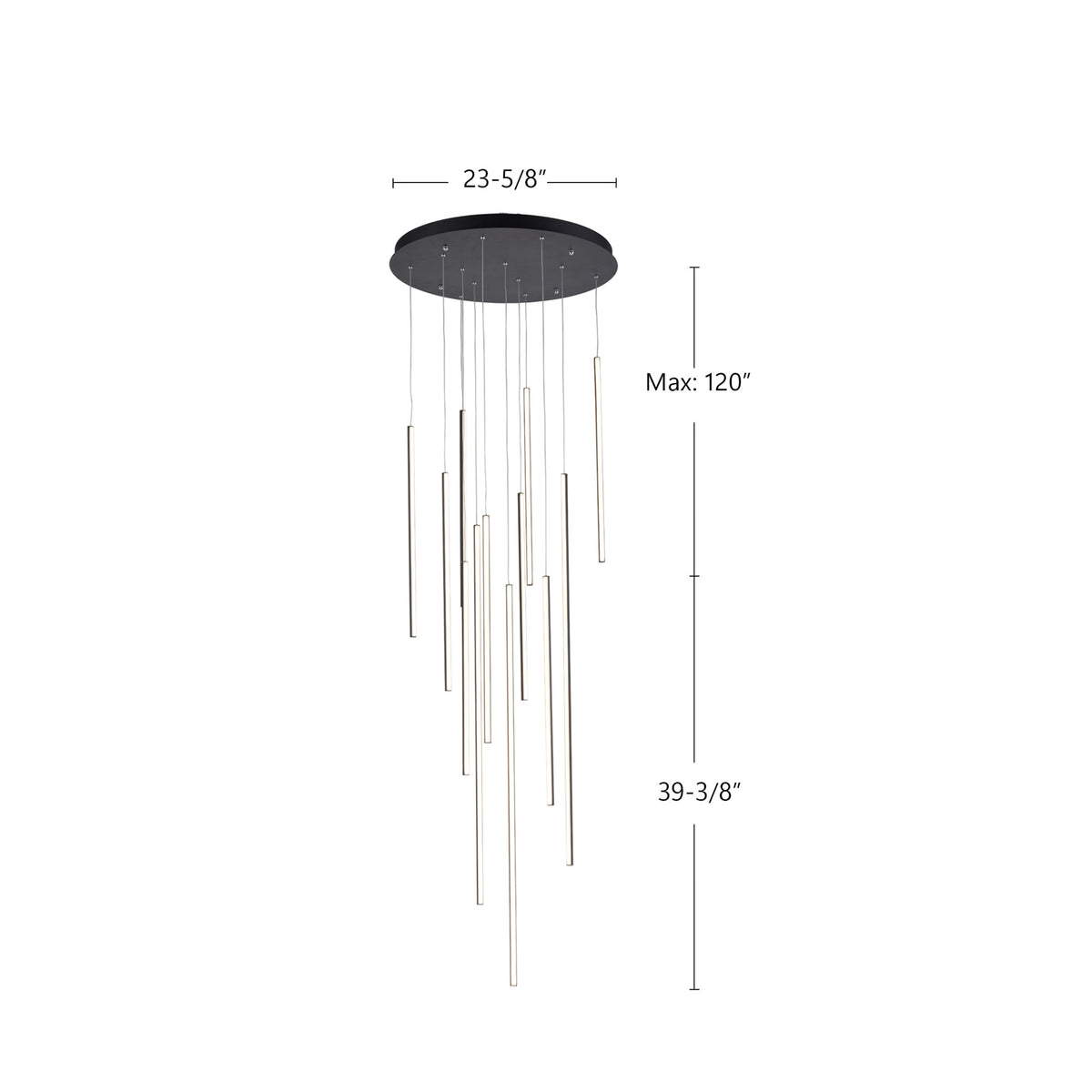 Suspension multiple Chute Blanc – vue 4