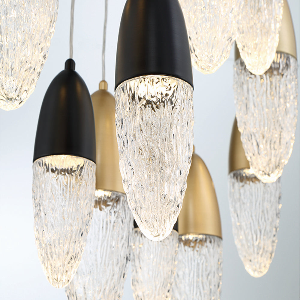 Suspension multiple Ecrou Or-Noir mélangé, 39 3/4" – vue 4