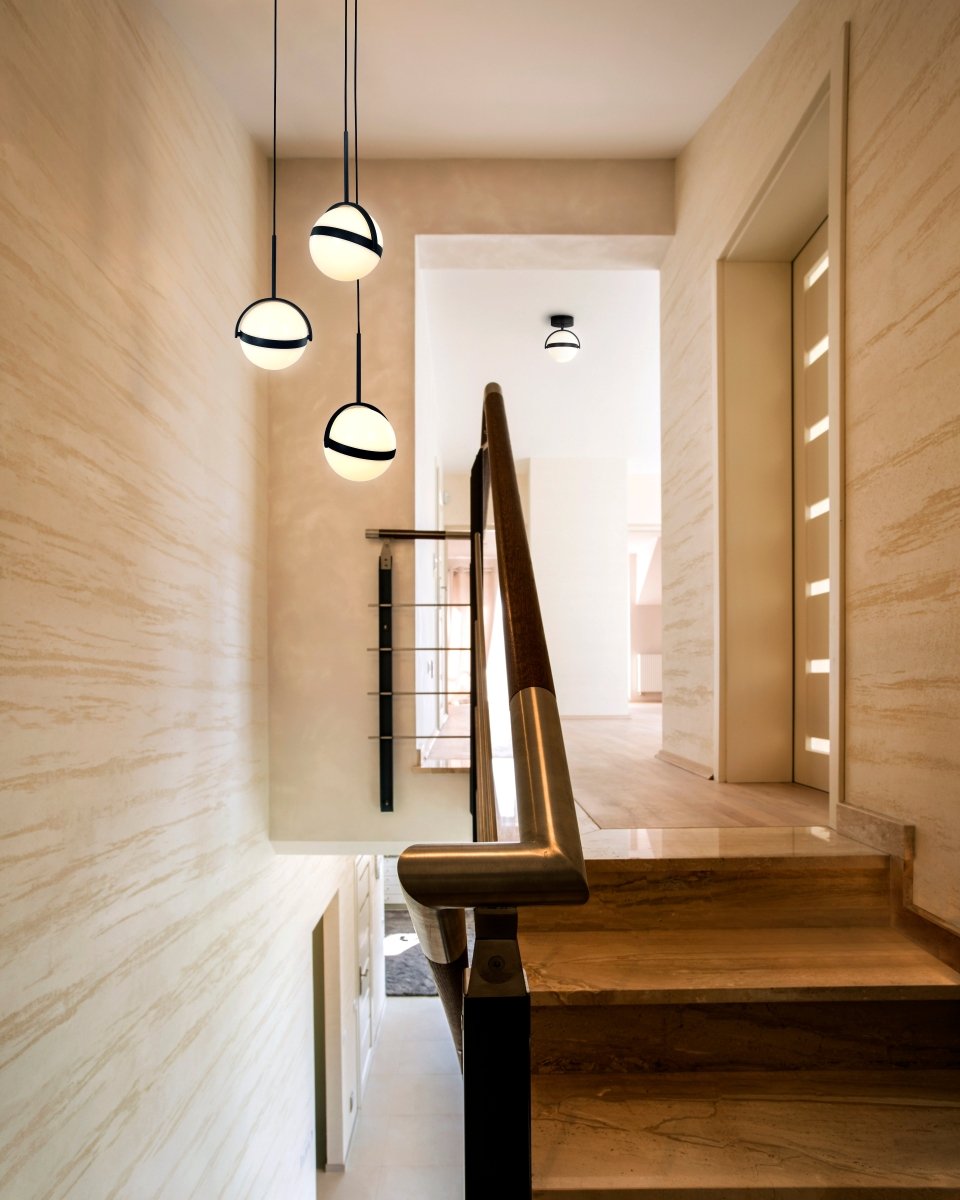 Suspension multiple Globo - Or brossé 16 1/4" by Alora Lighting | Luminaires & cie