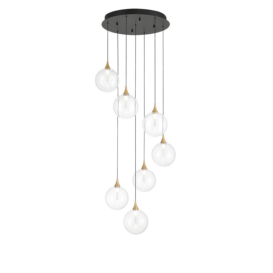 Suspension multiple Lisa - Or Clair by Eurofase | Luminaires & cie