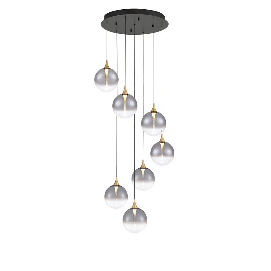 Suspension multiple Lisa - Or Fumé by Eurofase | Luminaires & cie