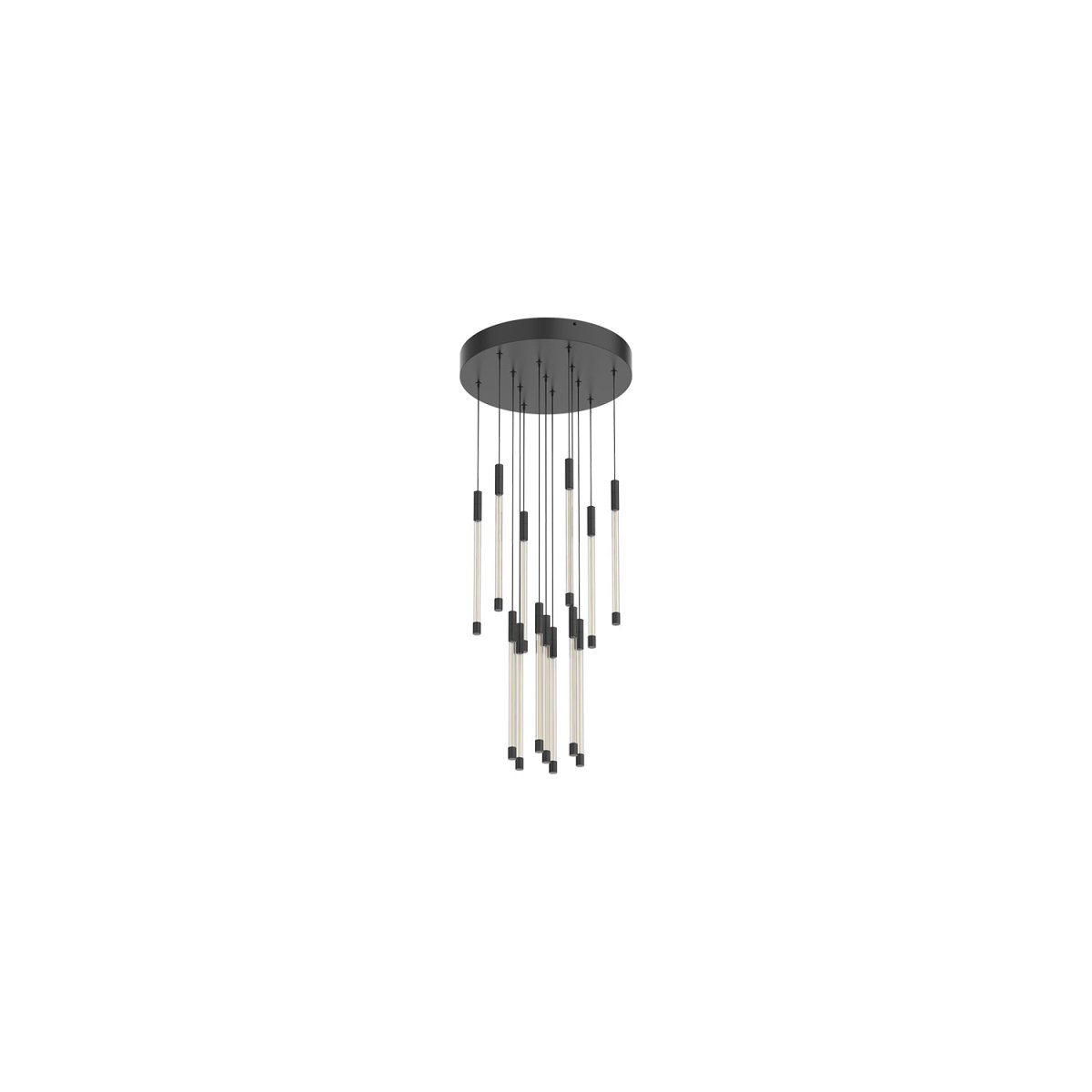 Suspension multiple Motif - Noir 12 3/4" 13" by Kuzco Lighting | Luminaires & cie