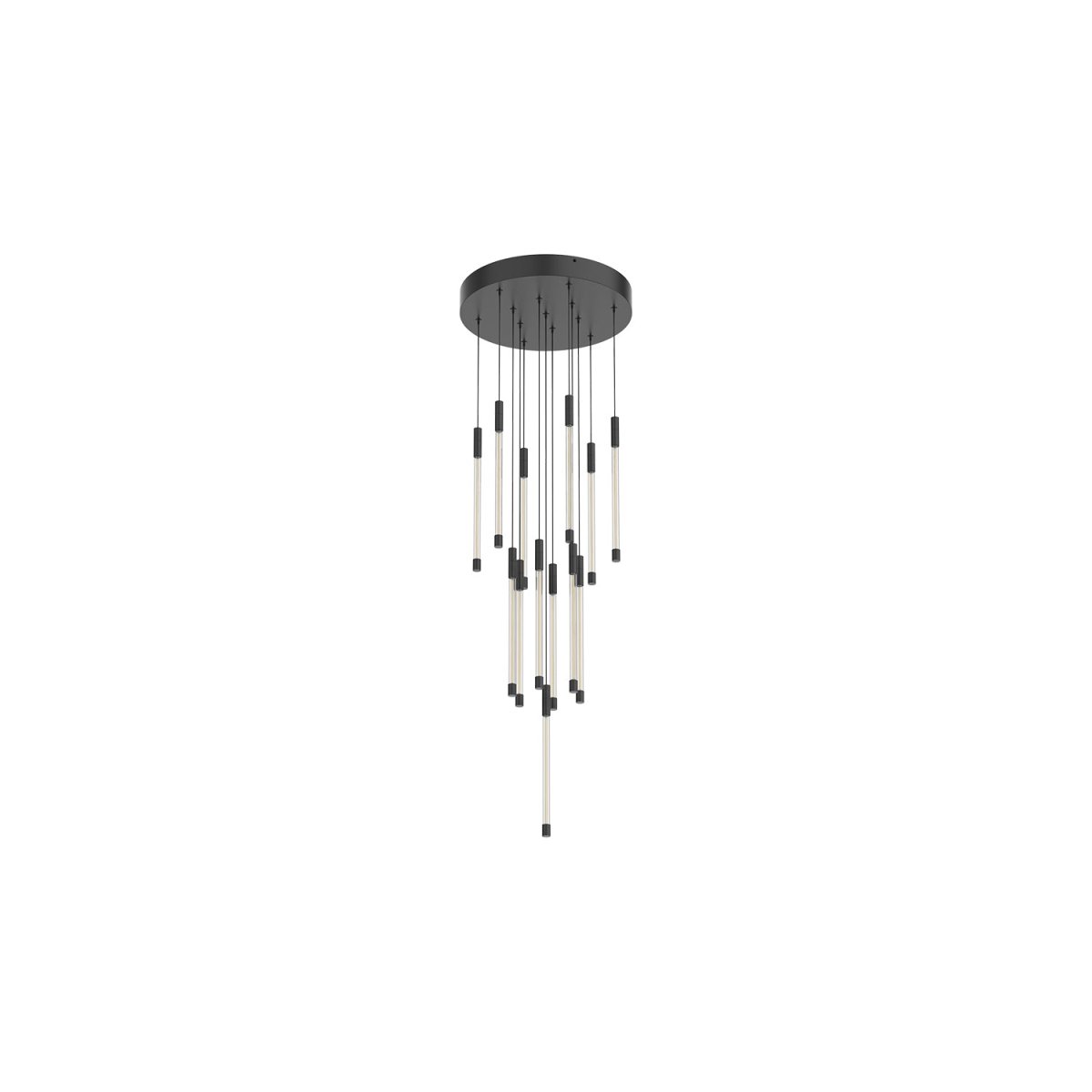 Suspension multiple Motif - Noir 12 3/4" 13" by Kuzco Lighting | Luminaires & cie