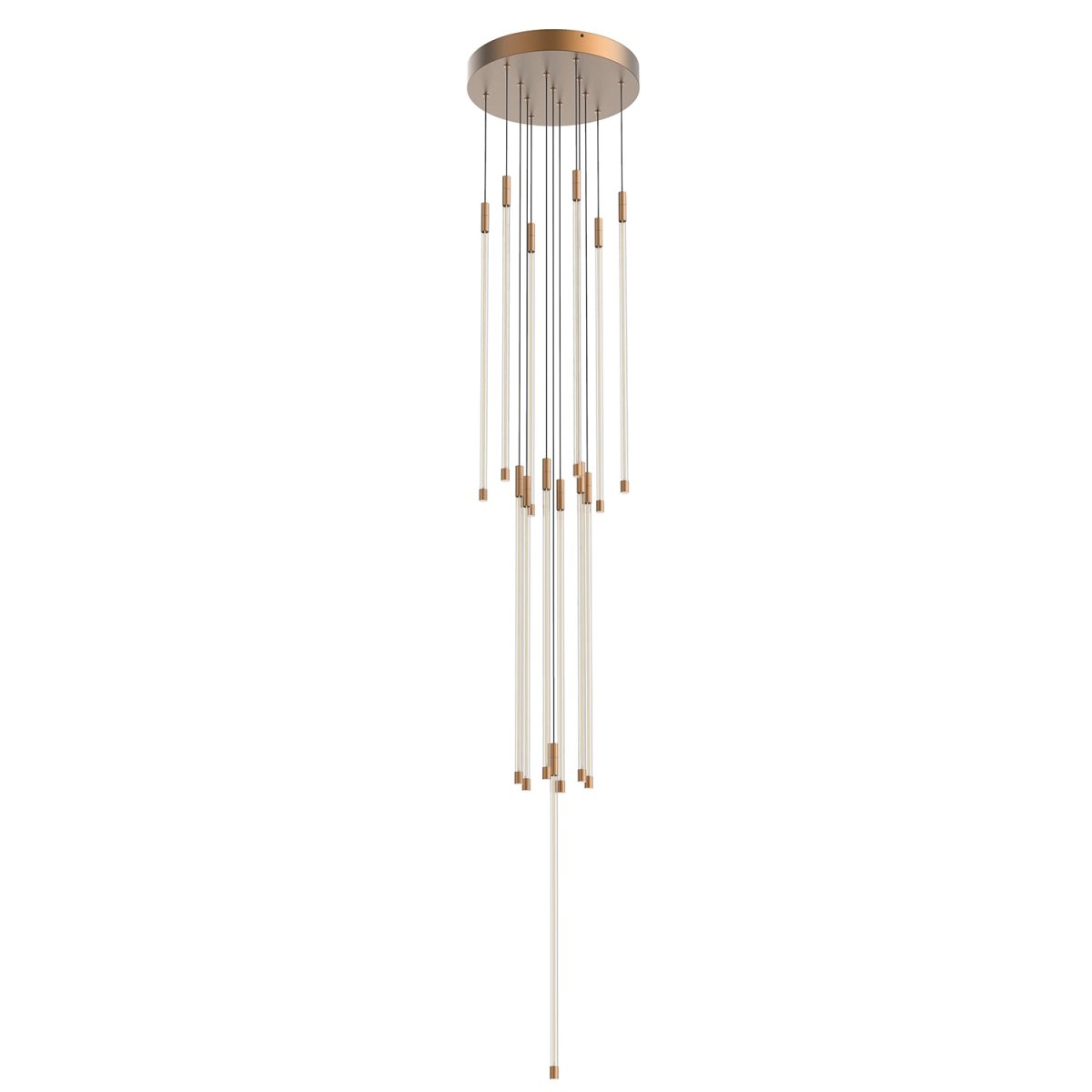 Suspension multiple Motif - Or brossé 12 3/4" 26 3/4" by Kuzco Lighting | Luminaires & cie