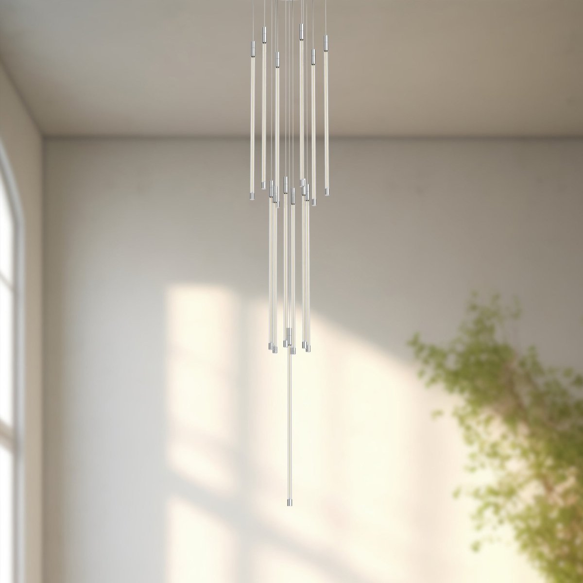 Suspension multiple Motif - Chrome 12 3/4" 26 3/4" by Kuzco Lighting | Luminaires & cie