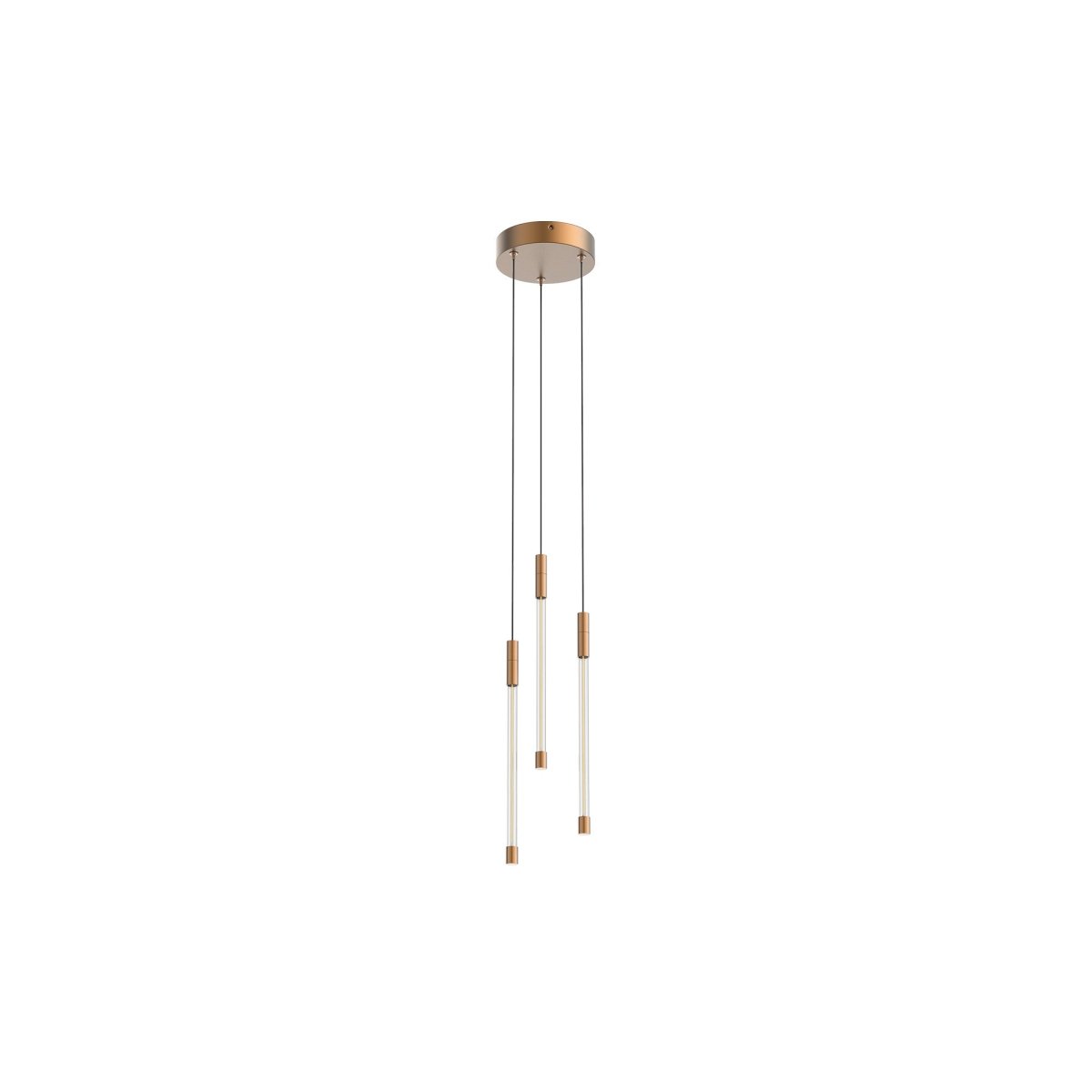 Suspension multiple Motif - Or brossé 5 1/2" 13" by Kuzco Lighting | Luminaires & cie