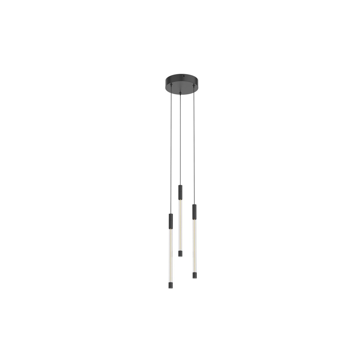 Suspension multiple Motif - Noir 5 1/2" 13" by Kuzco Lighting | Luminaires & cie