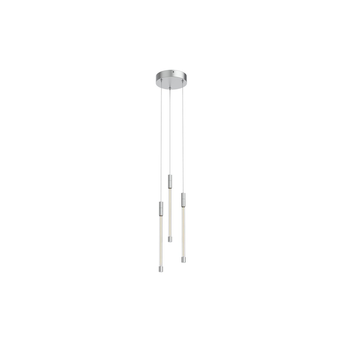 Suspension multiple Motif - Chrome 5 1/2" 13" by Kuzco Lighting | Luminaires & cie