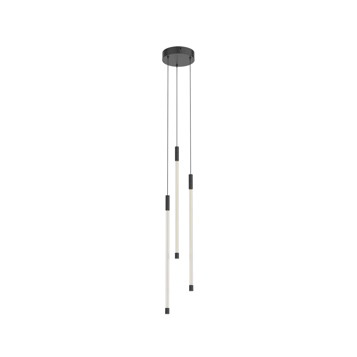 Suspension multiple Motif - Noir 5 1/2" 20 5/8" by Kuzco Lighting | Luminaires & cie