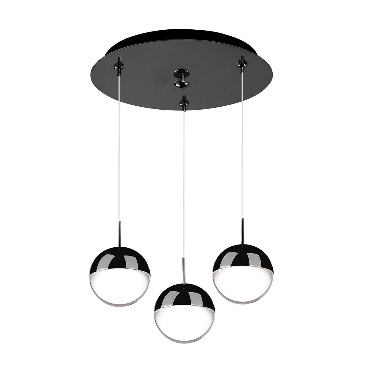 Suspension multiple Pluto Noir chrome, 11 1/2" – Kuzco Lighting