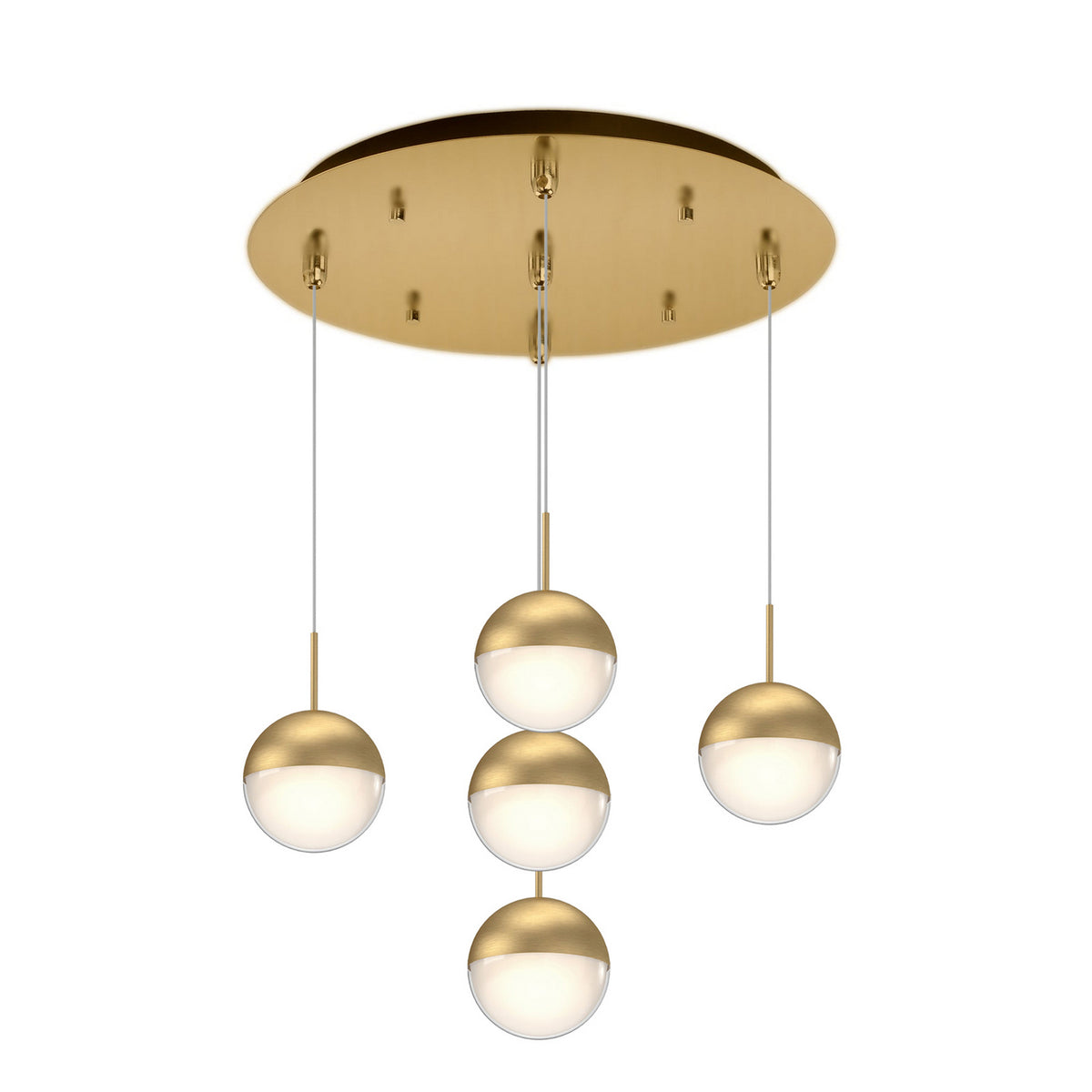 Suspension multiple Pluto Or brossé, 14 1/4" – Kuzco Lighting
