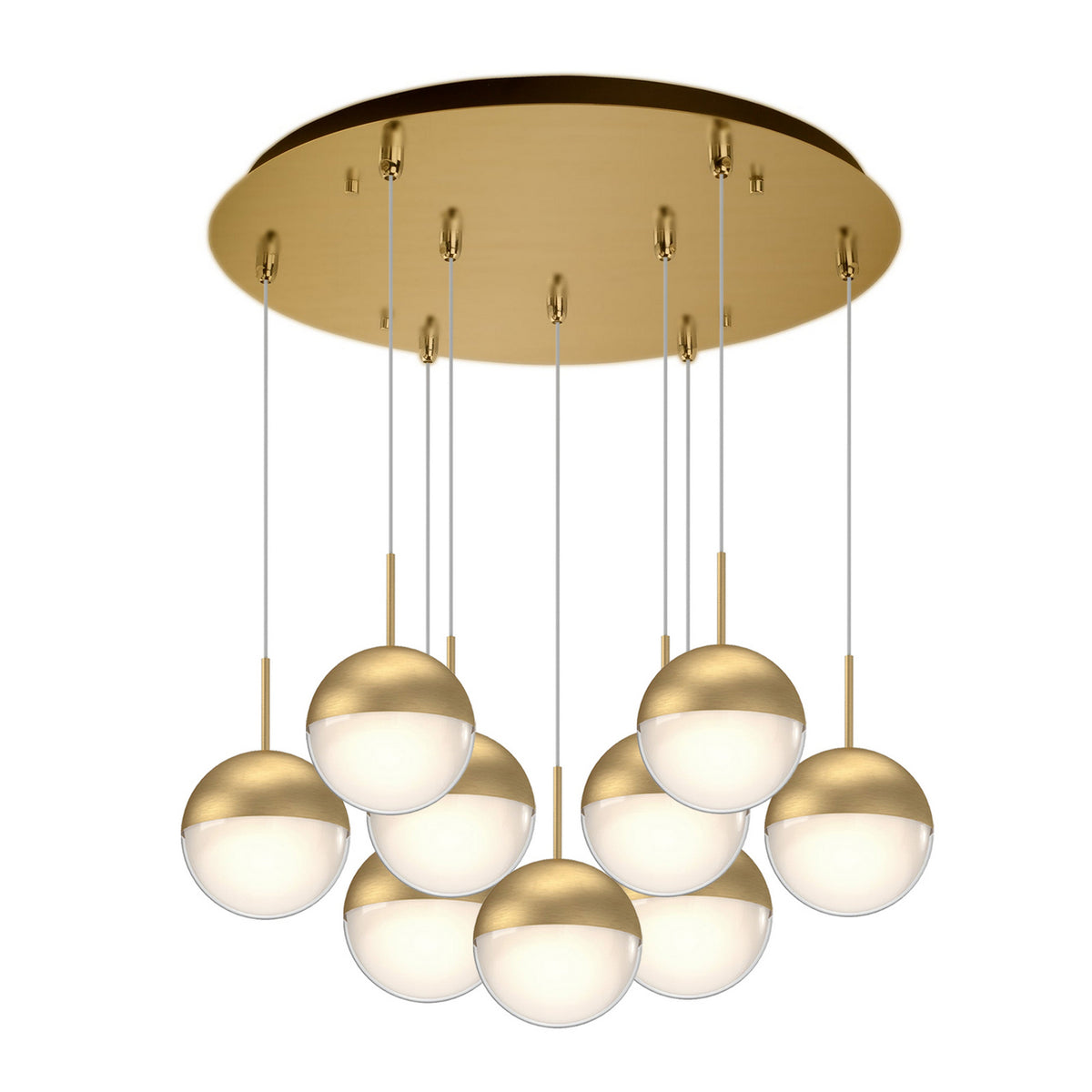 Suspension multiple Pluto Or brossé, 18 1/8" – Kuzco Lighting