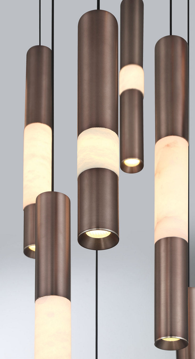 Suspension multiple Ronda Bronze Harlow, 32" – vue 8