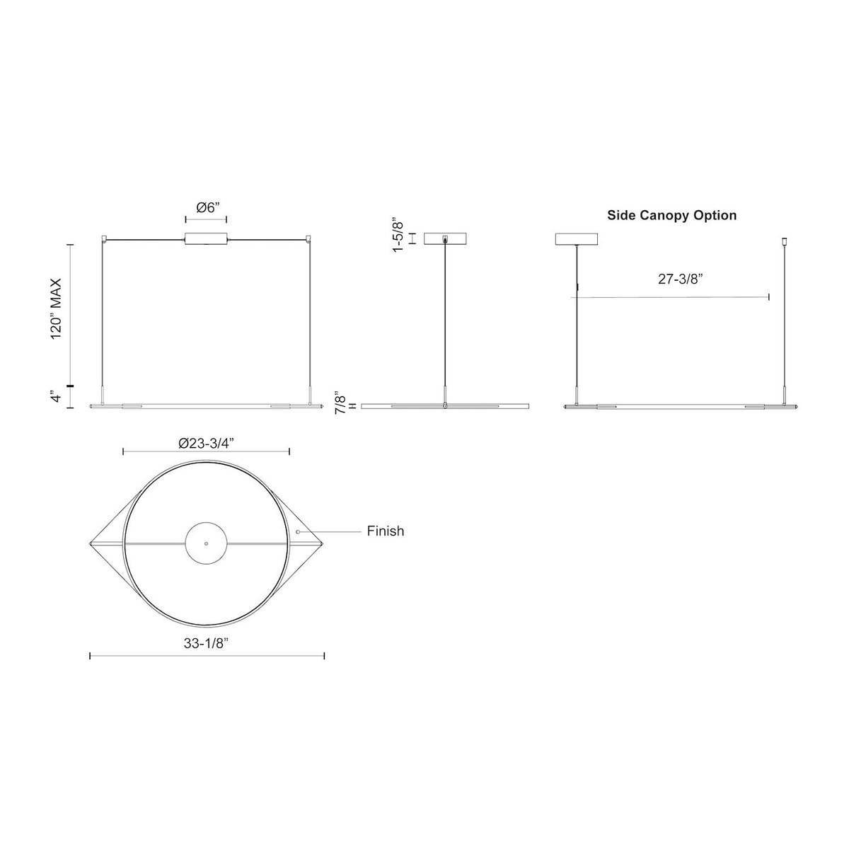 Suspension multiple Serif Diffuseur silicone blanc – vue 3