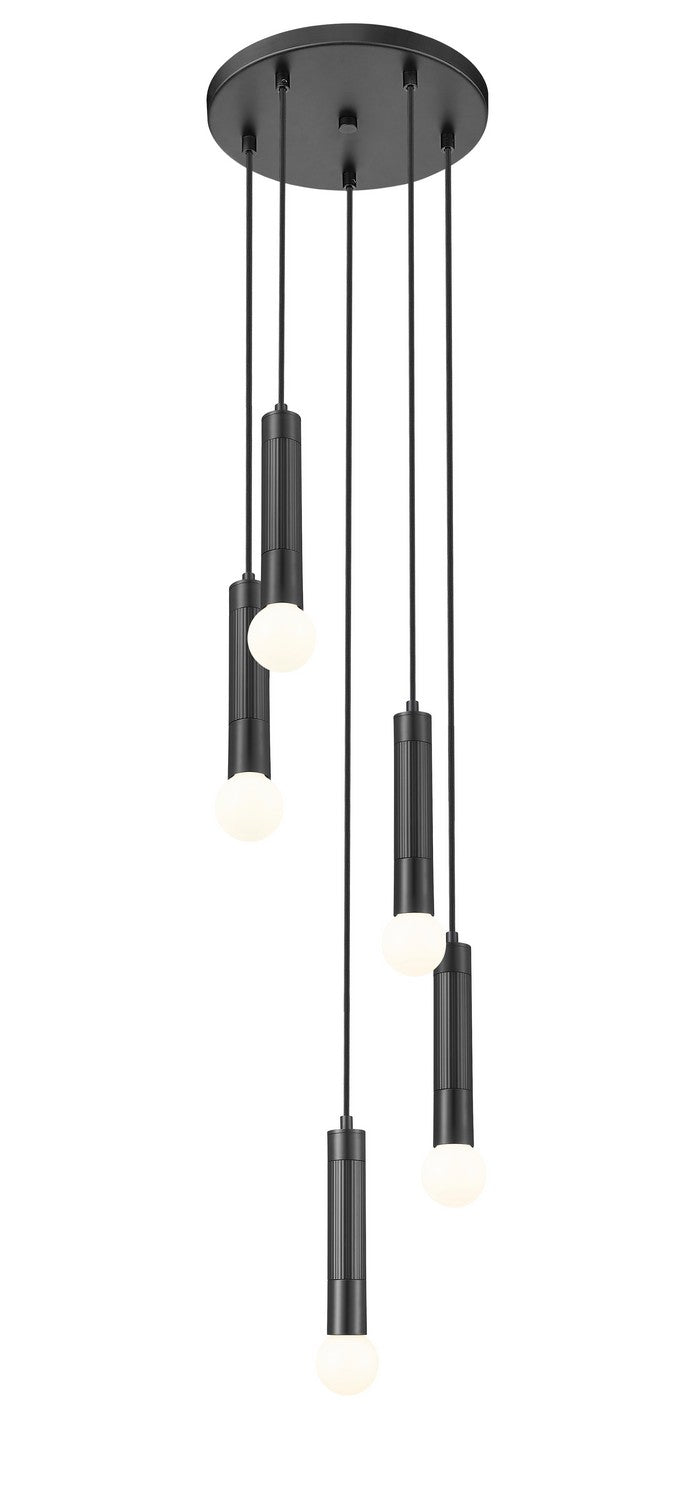 Suspension multiple Stari Noir mat, 12" – vue 2