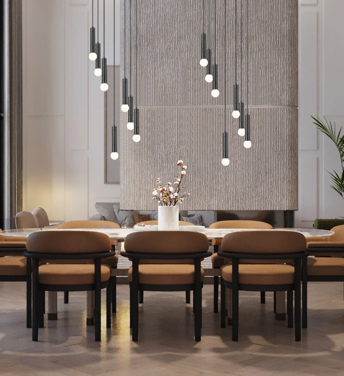 Suspension multiple Stari - Or moderne 18" by Z-Lite | Luminaires & cie