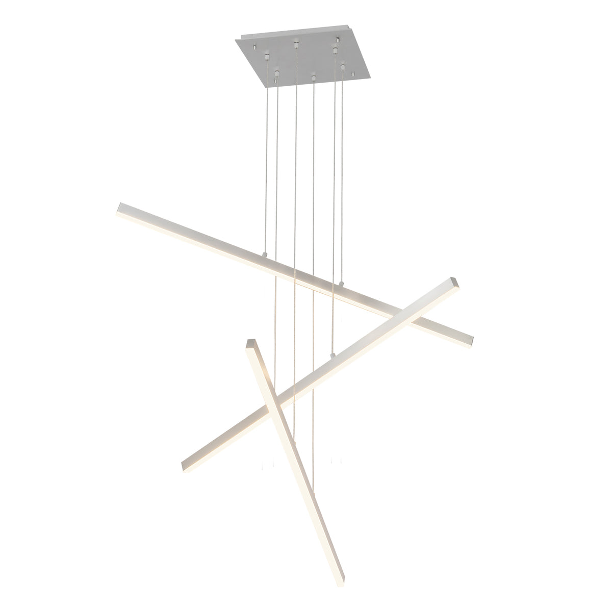 Suspension multiple Vega nombre de suspensions 3, Nickel brossé – vue 3