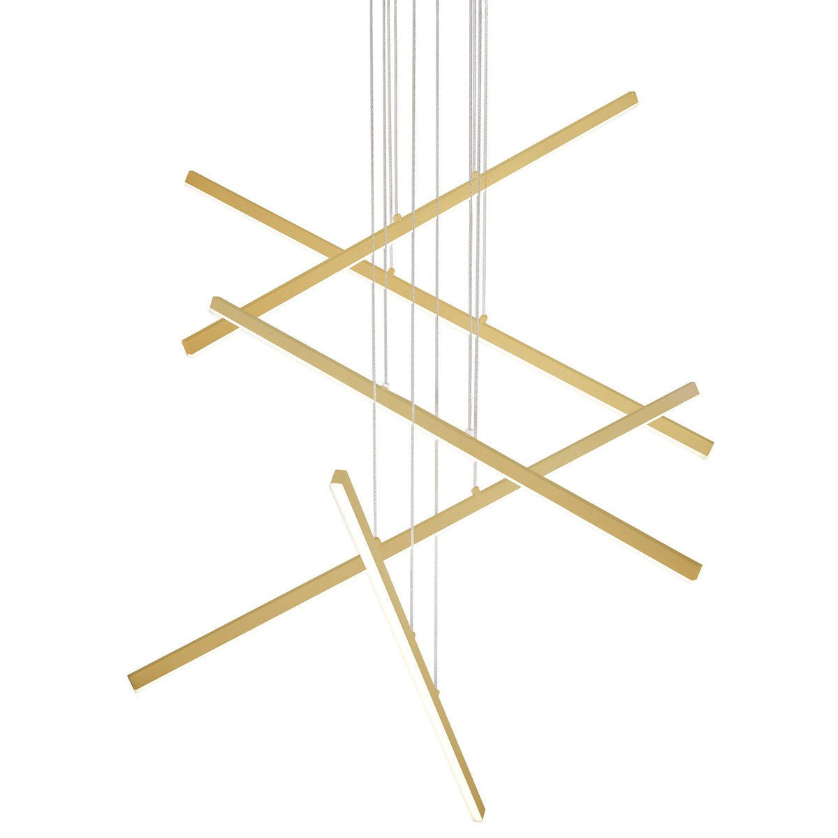 Suspension multiple Vega nombre de suspensions 5, Or brossé – Kuzco Lighting
