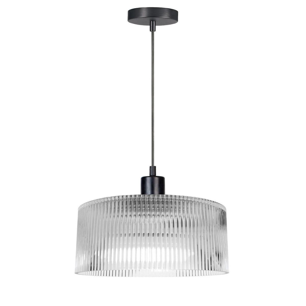 Suspension Nadine Transparent / Noir mat – Dainolite