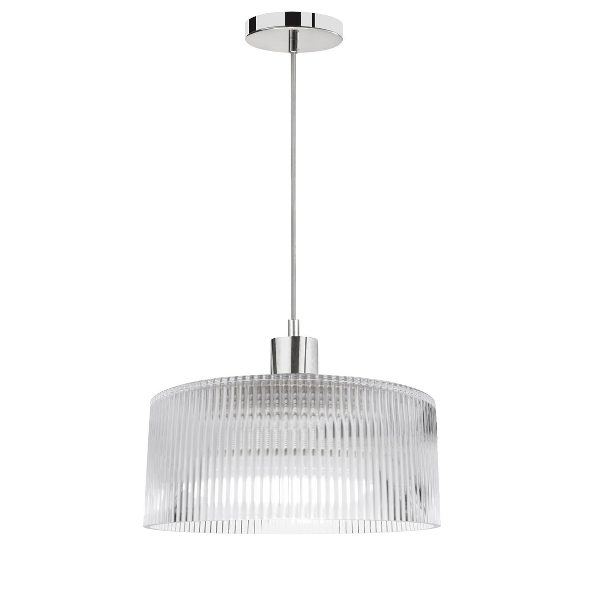 Suspension Nadine Transparent / Chrome poli – Dainolite
