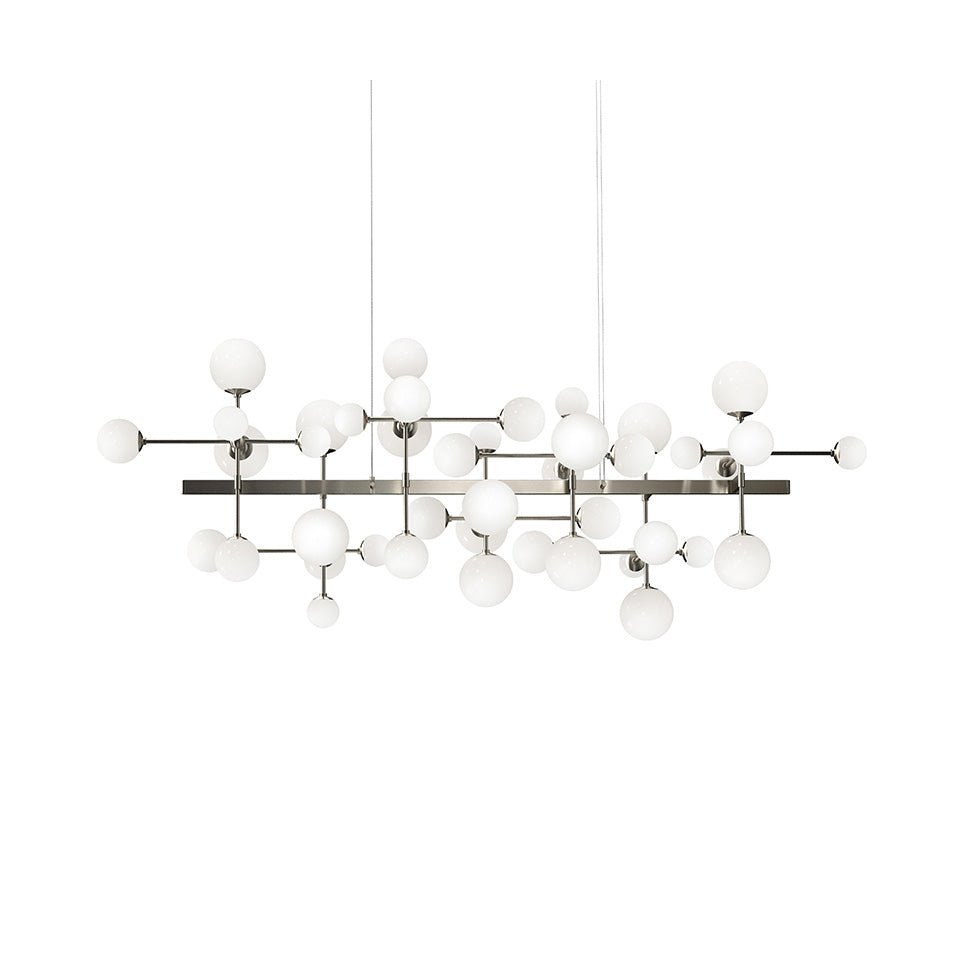 Suspension Nebula - Nickel satiné Bar by Sonneman | Luminaires & cie