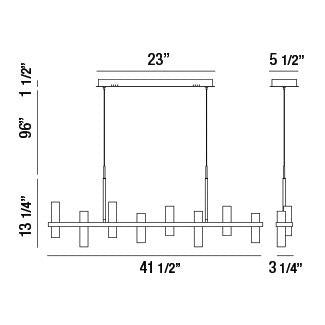 Suspension linéaire Netto – vue 5