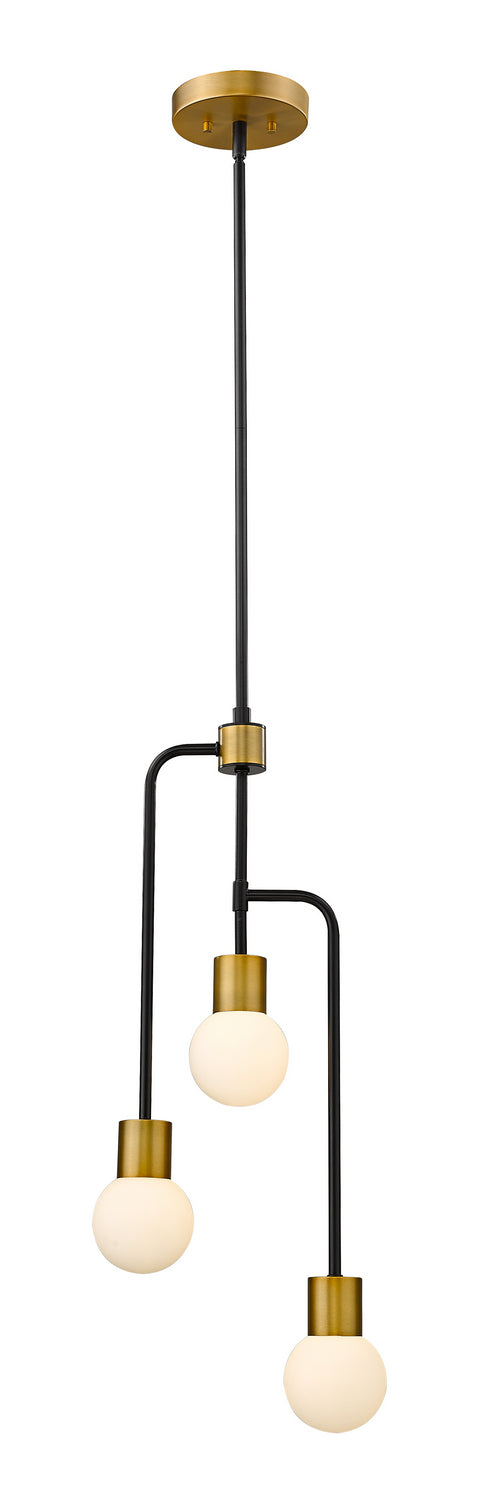 Suspension Neutra Noir mat + Laiton fonderie – Z-Lite